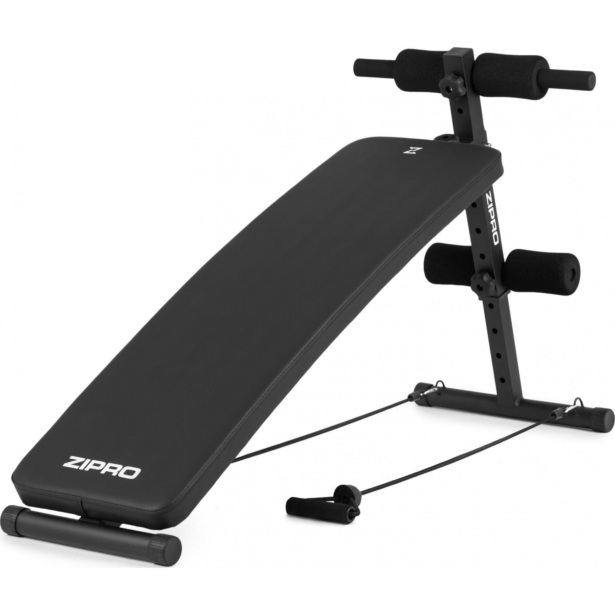 Banco de Musculação Zipro Slant Dobrável com extensão muscular