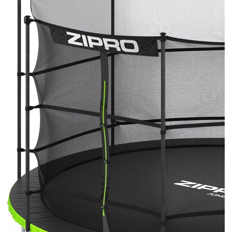 Trambulină de exterior Zipro Jump Pro cu plasă de protecție internă 8FT 252cm