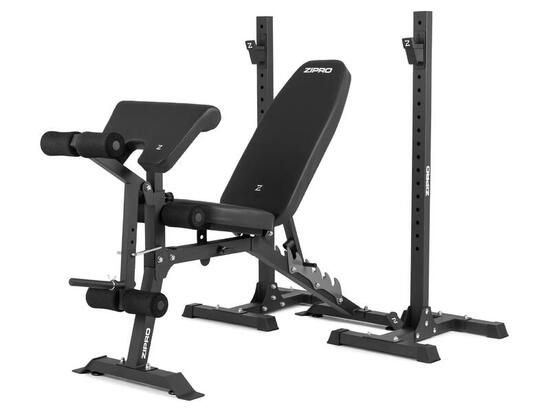 Seconde vie - Banc musculation Zipro Superset incl./décl. support de barre