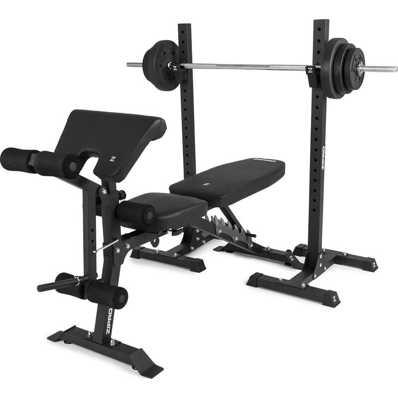 Banco de Musculação Zipro Superset ajustável multiposições Racks biceps curl