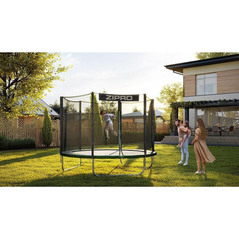 Trampolin rund outdoor Zipro Jump Pro 6FT 183 cm mit Externes Sicherheitsnetz