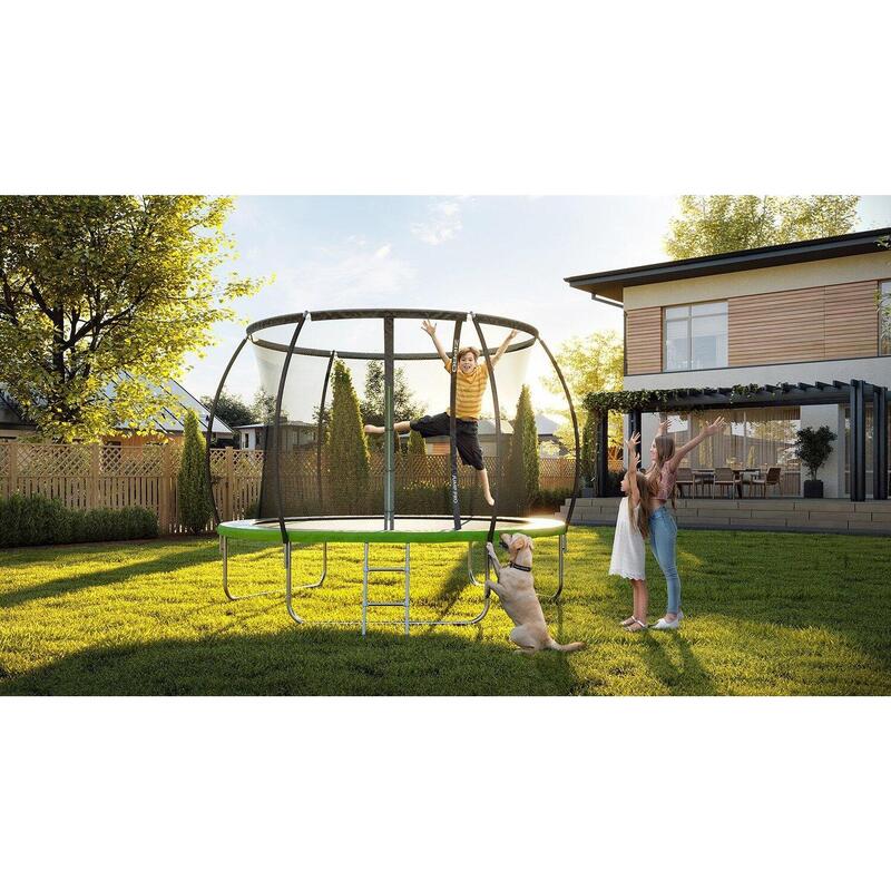 Trampolin rund Zipro Jump Pro Premium 10FT 312 cm Internes Sicherheitsnetz