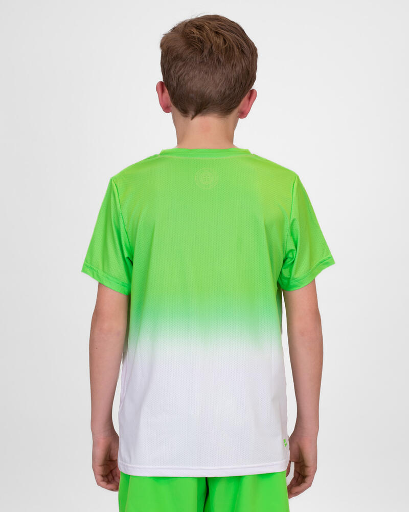 Camiseta Bidi Badu Crew Gradiant Verde Neon Blanco Junior 2/5