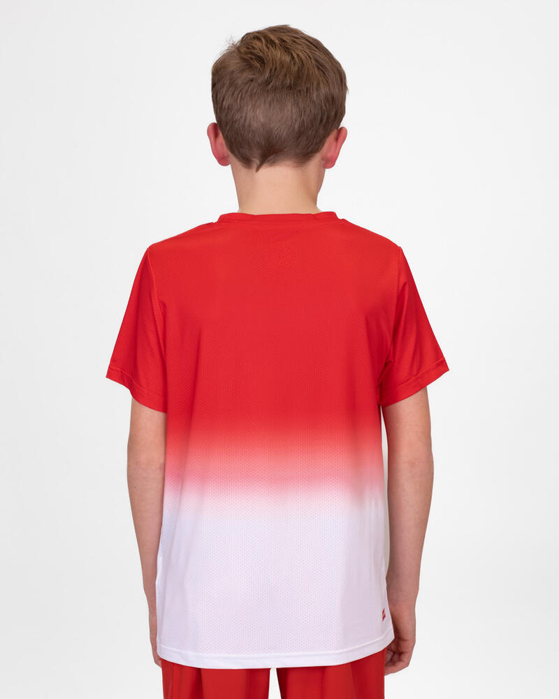 Camiseta Bidi Badu Crew Gradiant Rojo Blanco Junior 2/5