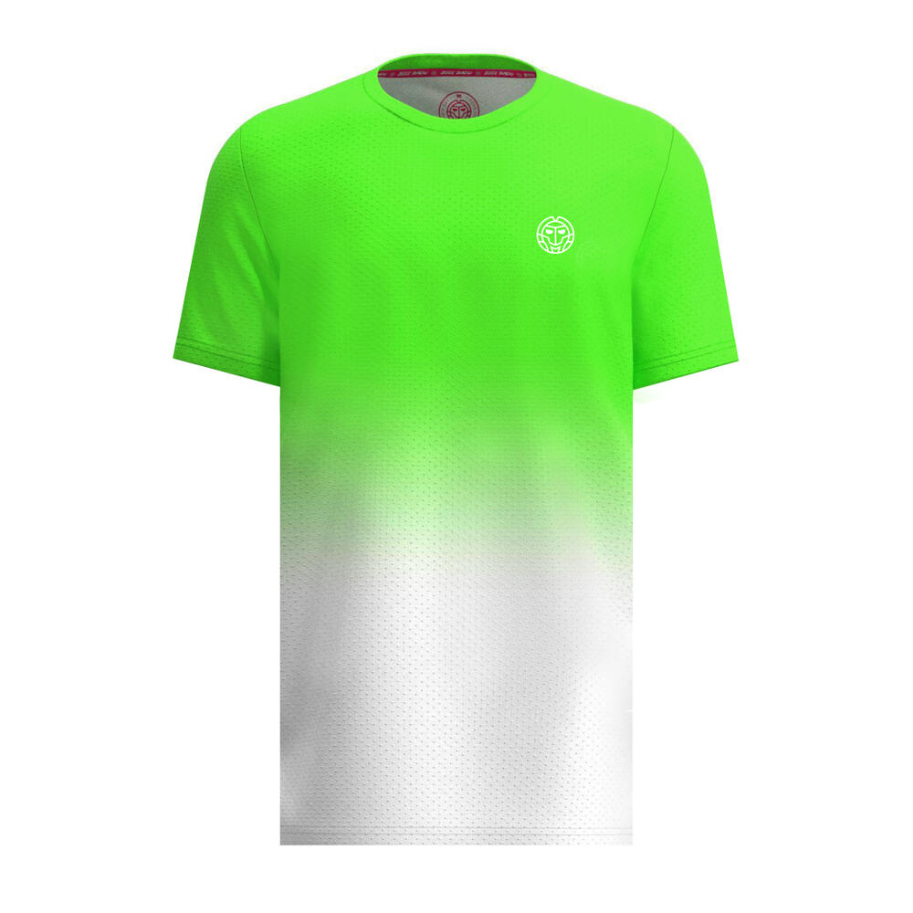 Camiseta Bidi Badu Crew Gradiant Verde Neon Blanco 7/7