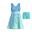 Colortwist 2In1 Dress - aqua/ blue