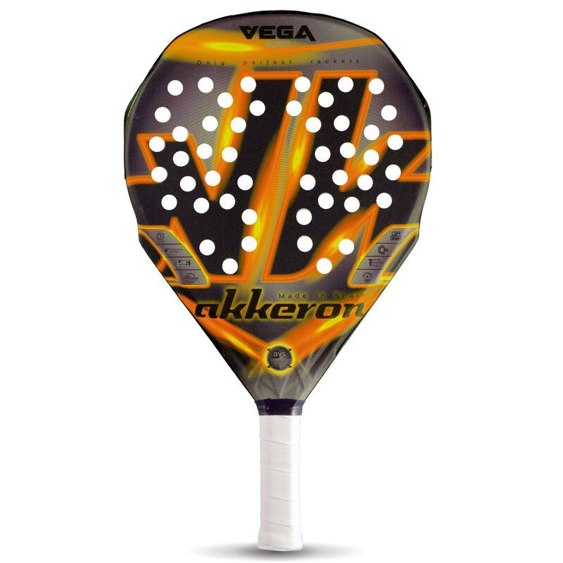 Volwassen Paddle Racket Akkeron Vega A23 Grijs Antraciet Hard