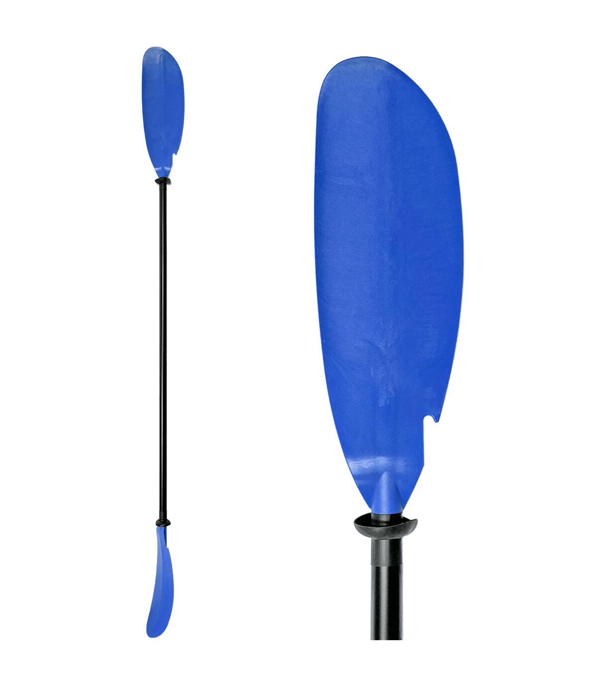 Pack 12 remos Kayak para empresas. 1 peça de 220 cm. assimétrico 50º 2/4