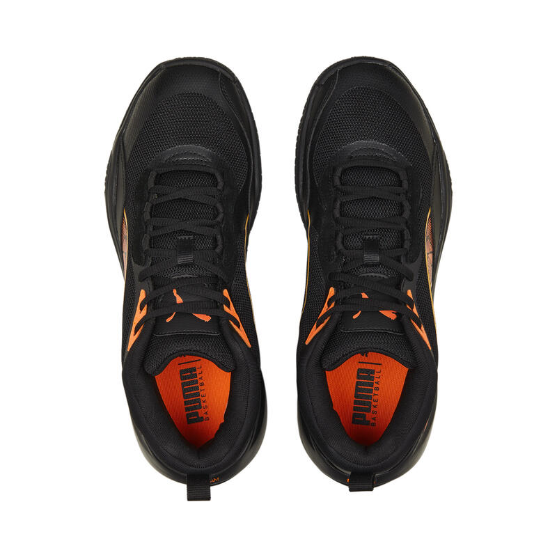 Playmaker Pro Laser Basketballschuhe Herren PUMA Black Ultra Orange