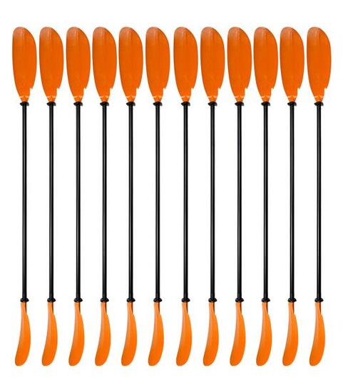 Lot 12 pagaies kayak aluminium 220 cm orange – location et clubs nautiques