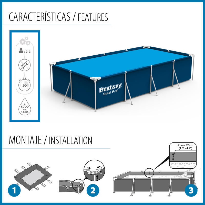 Bestway Úszómedence Steel Pro