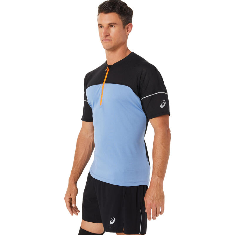 Férfi póló, ASICS Fujitrail Top Tee, kék