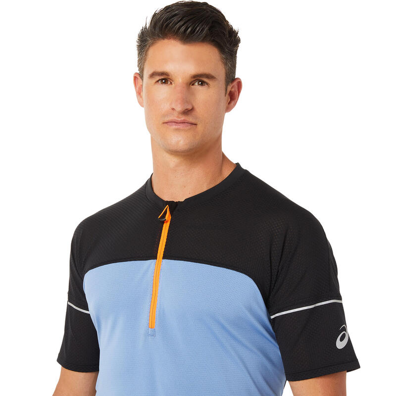 Férfi póló, ASICS Fujitrail Top Tee, kék