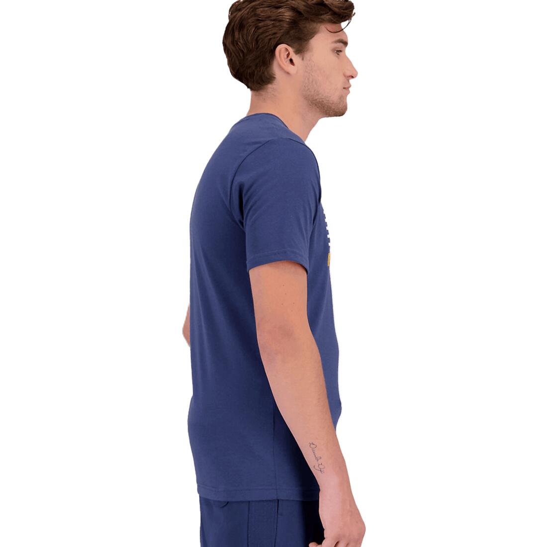T-shirt Marine Homme New Balance Core Plus Graphic 3/4