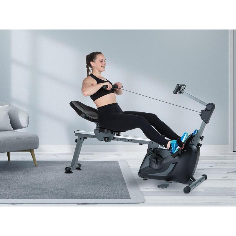 3 in 1 vogatore reclinabile - Vinur - Fitness - pieghevole - Bluetooth - Kinomap