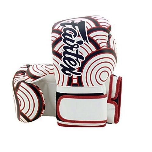 BGV14 JAPANESE ART- THE WAVE OF KANAGAWA 12OZ BOXING GLOVES - RED