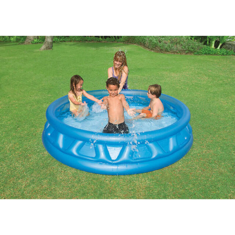 74in x 18in Soft Side Inflatable Pool - Blue