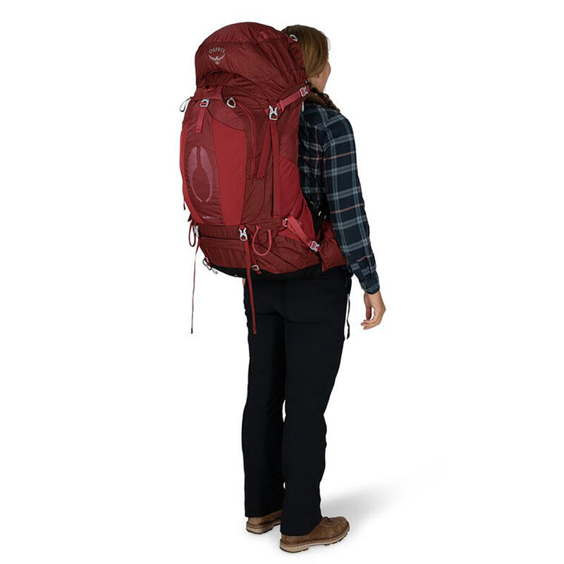 Aura AG 65 Adult Women Camping Backpack 65L - Berry Sorbet Red