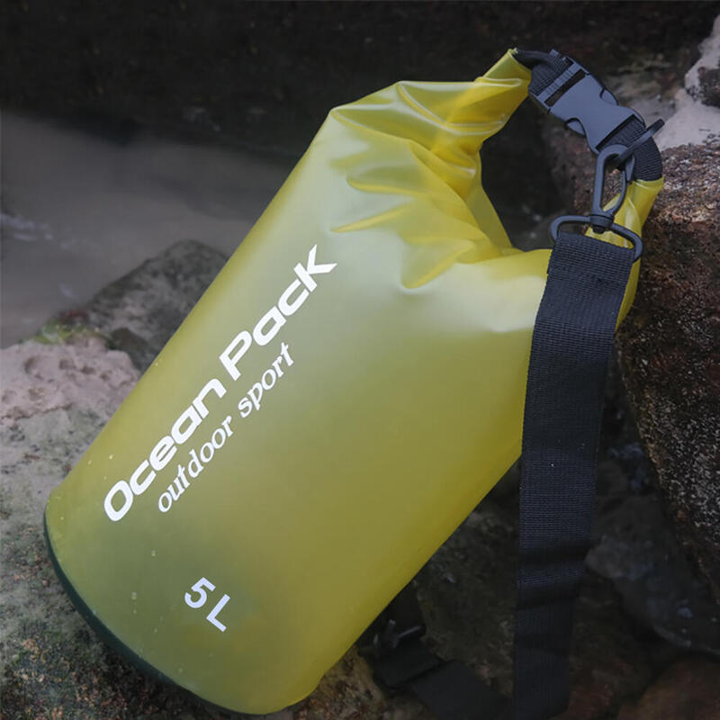 Ocean Pack PVC Waterproof Bag (With Strap) 5L - Yellow