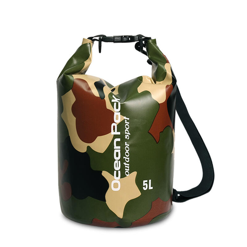 Ocean Pack PVC Waterproof Bag (With Strap) 5L - Camouflage