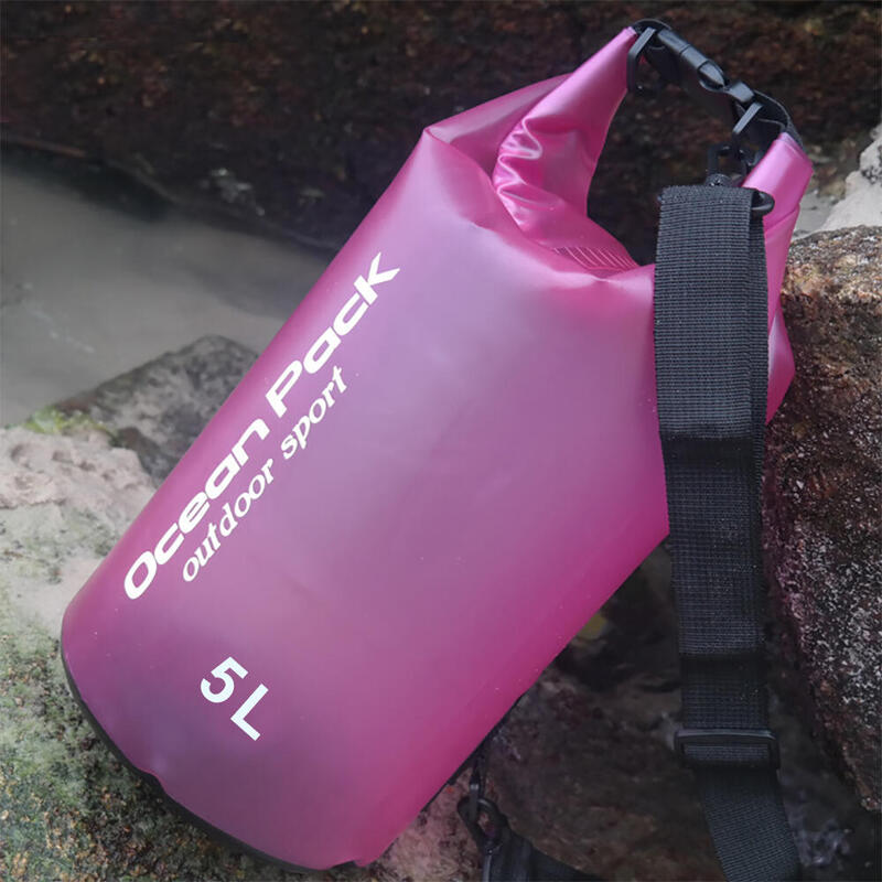 Ocean Pack PVC Waterproof Bag (With Strap) 5L - Pink