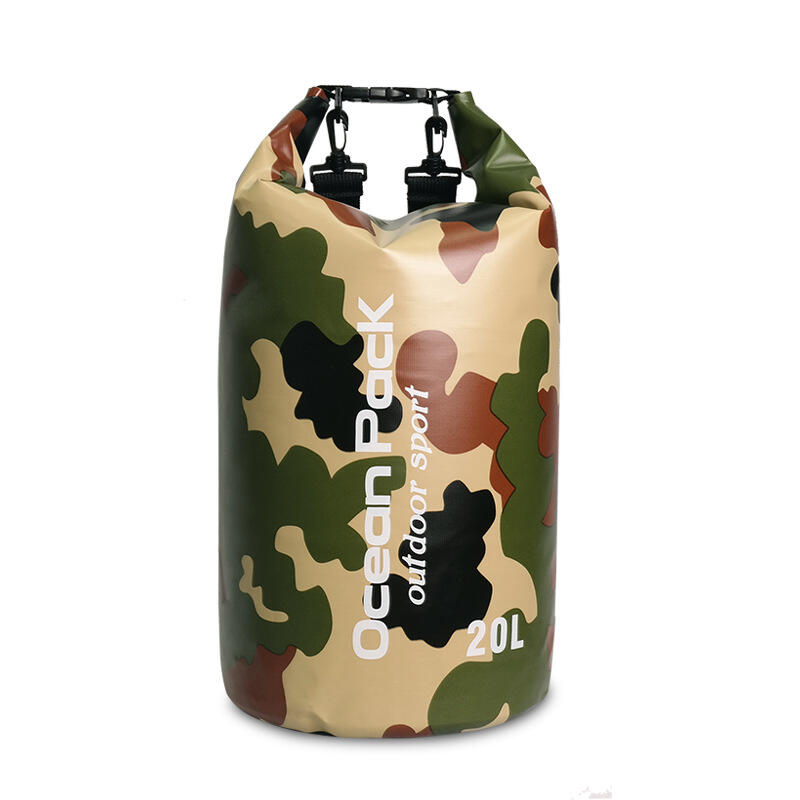 Ocean Pack PVC Waterproof Bag (With Strap) 20L - Camouflage