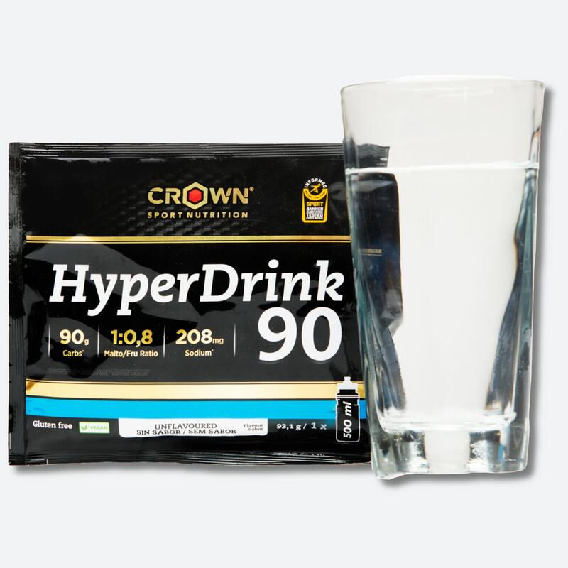 Bote de bebida en polvo muy alta en carbohidratos HyperDrink 90 Neutro