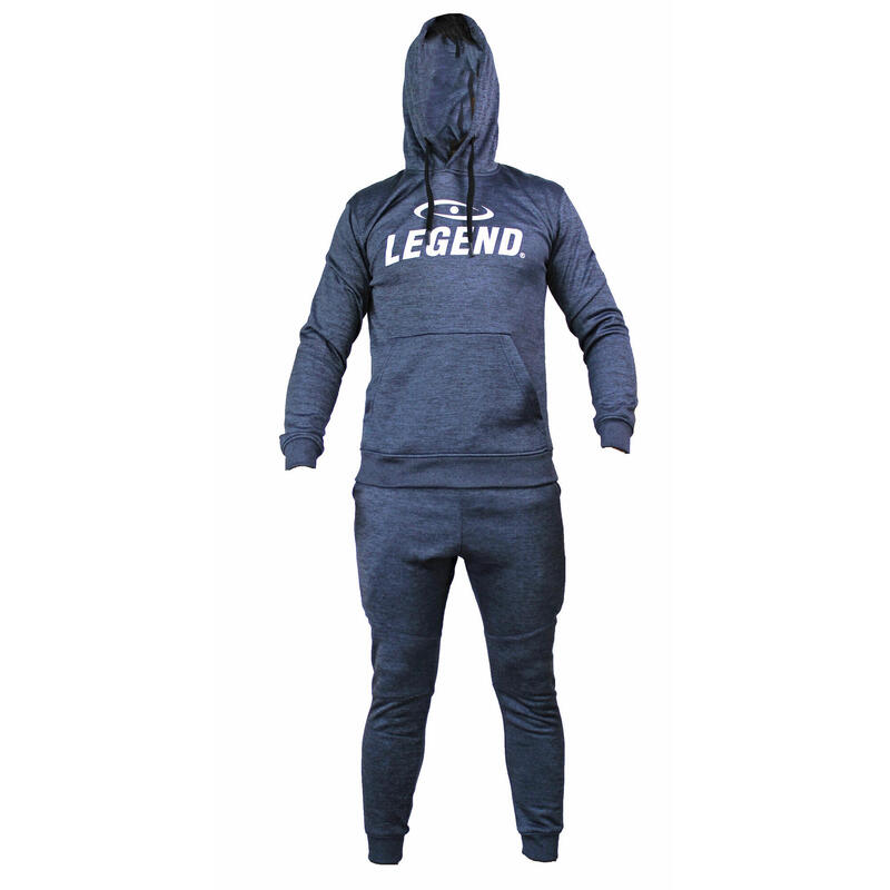 Joggingpak met Hoodie Kids/Volwassenen Navy Blauw SlimFit Polyester