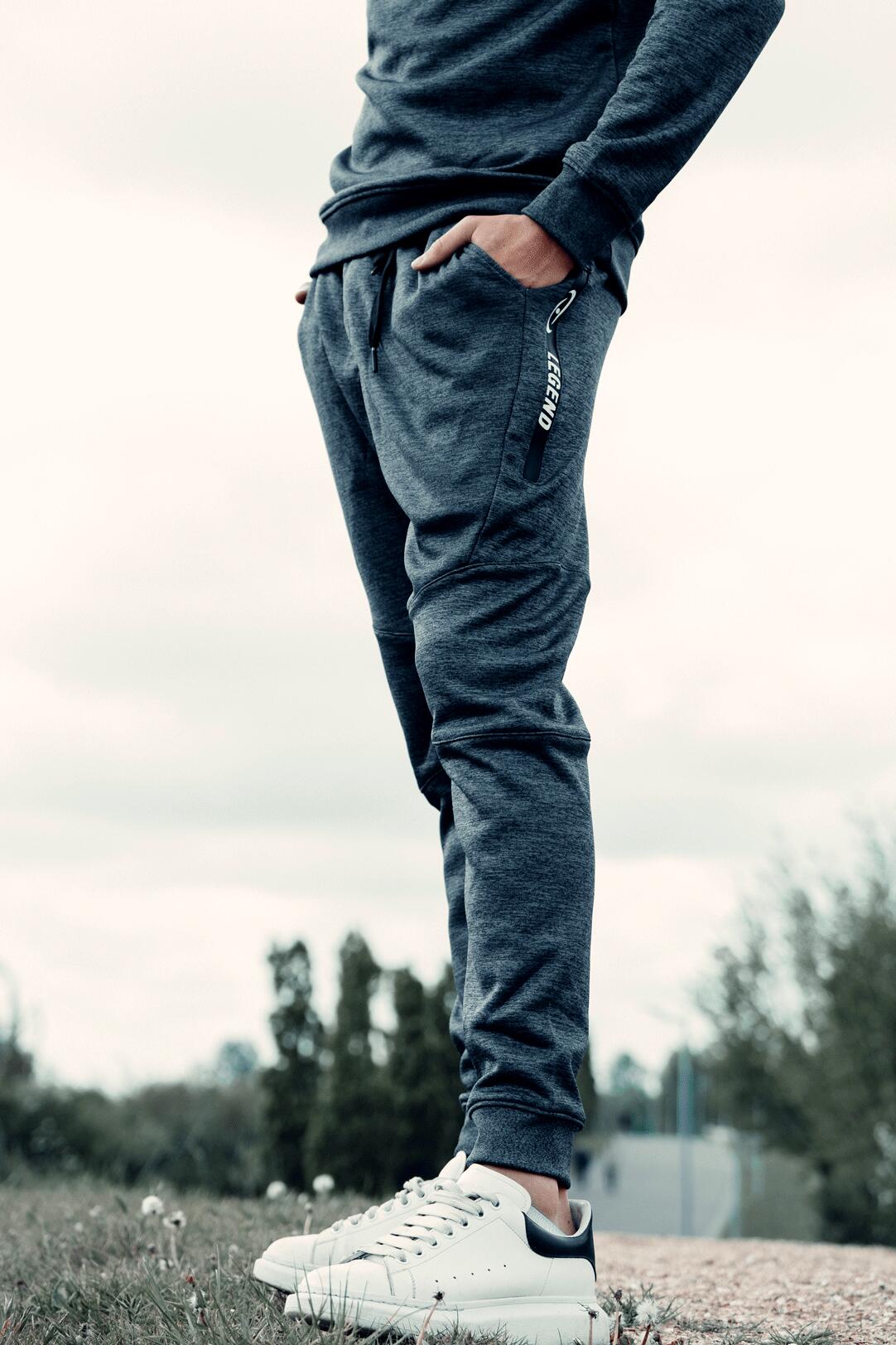Joggingbroek Kids/Volwassenen Navy Blauw SlimFit Polyester Fitness en Hardlopen 2/5