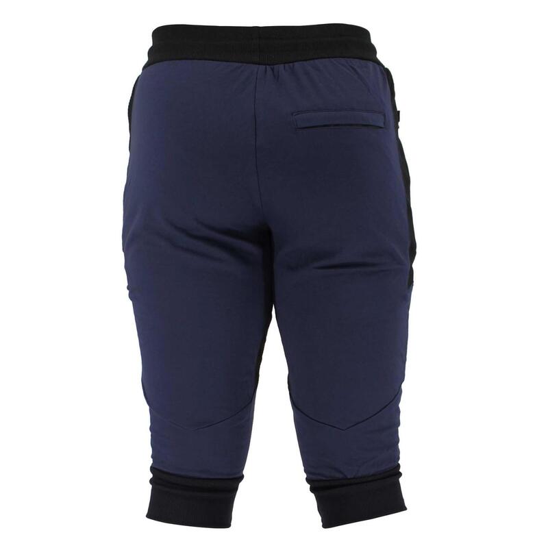 Joggingbroek Blauw driekwarts heren Fitness en Hardlopen