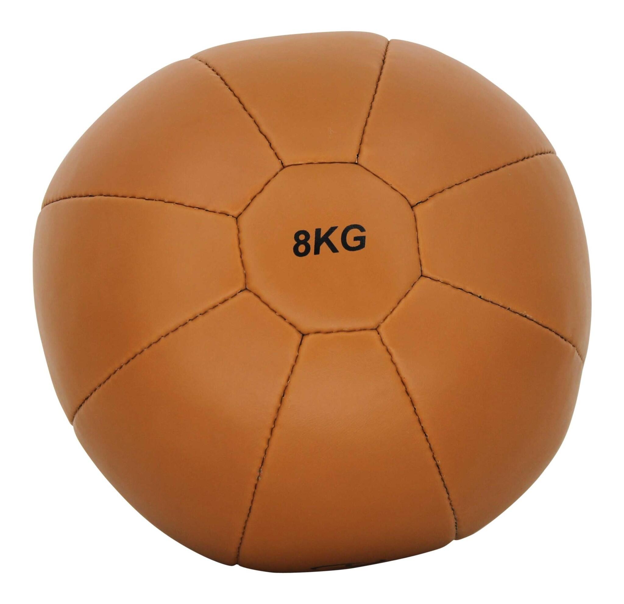 Medicine Ball Bruin Div. Gewichten Leer - Verschillende gewichten - Hoge 3/4