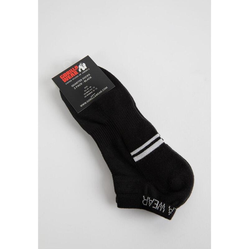 Quarter Socks 2-Pack - Black