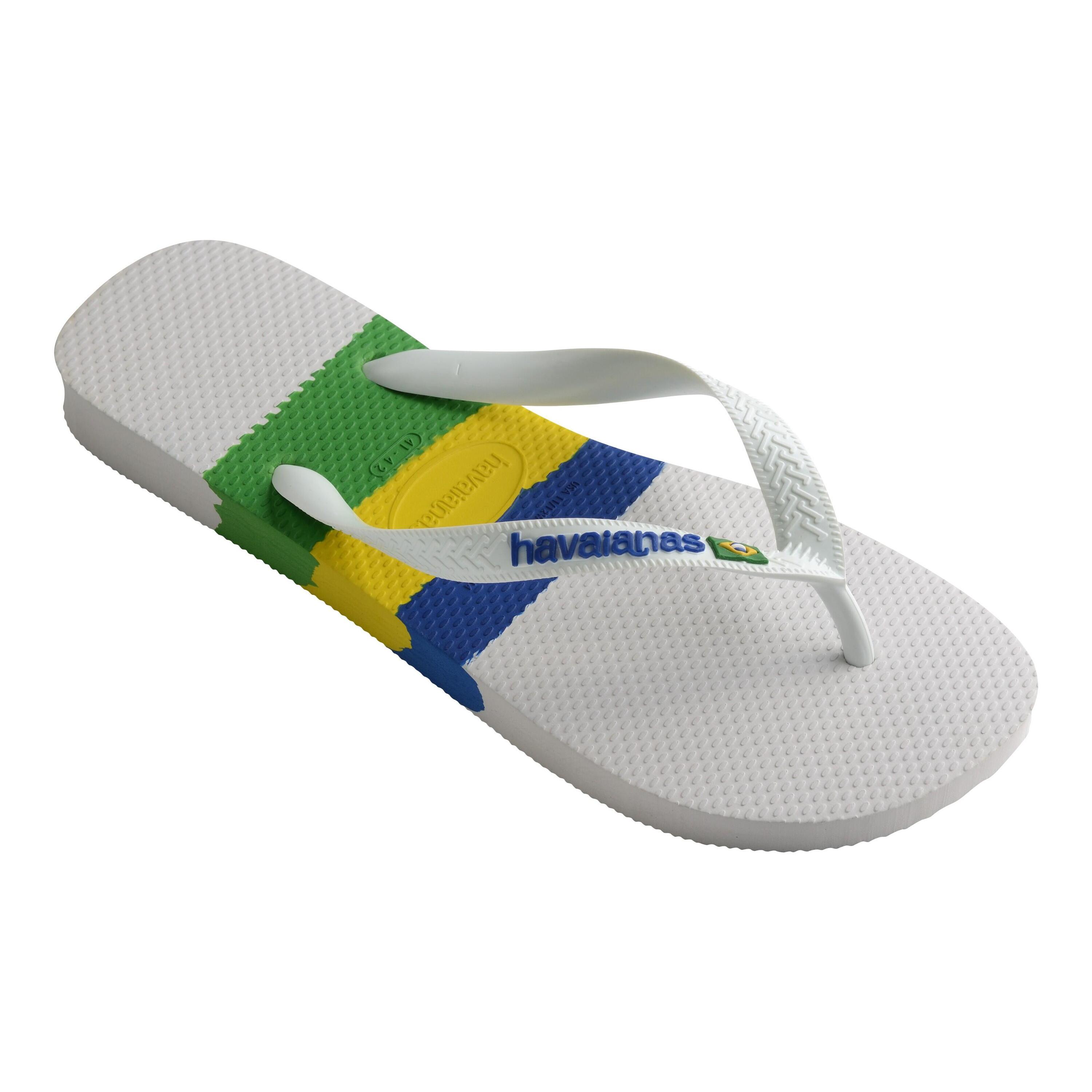 Chinelos Havaianas Modelo Brasil Tech Cor Branco 2/5