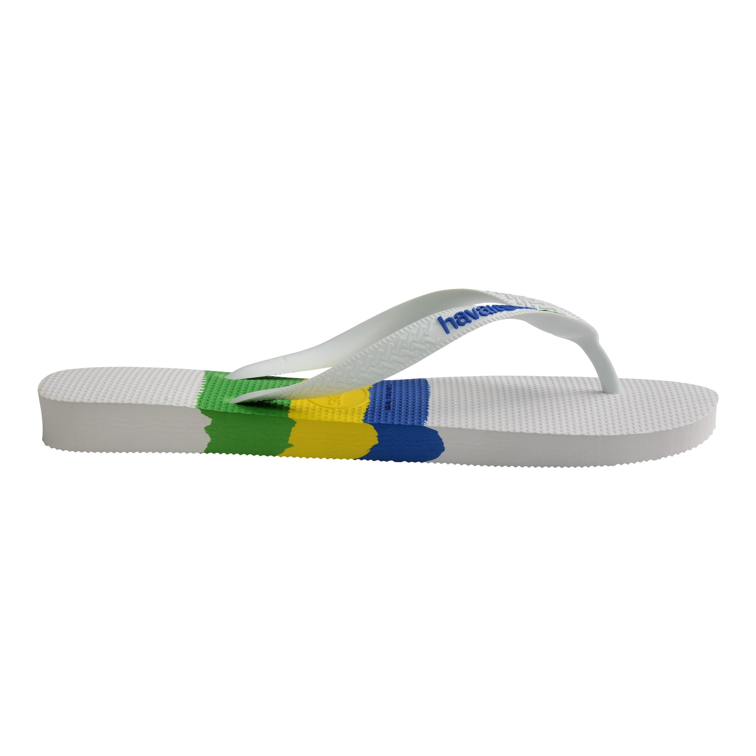 Chinelos Havaianas Modelo Brasil Tech Cor Branco 3/5