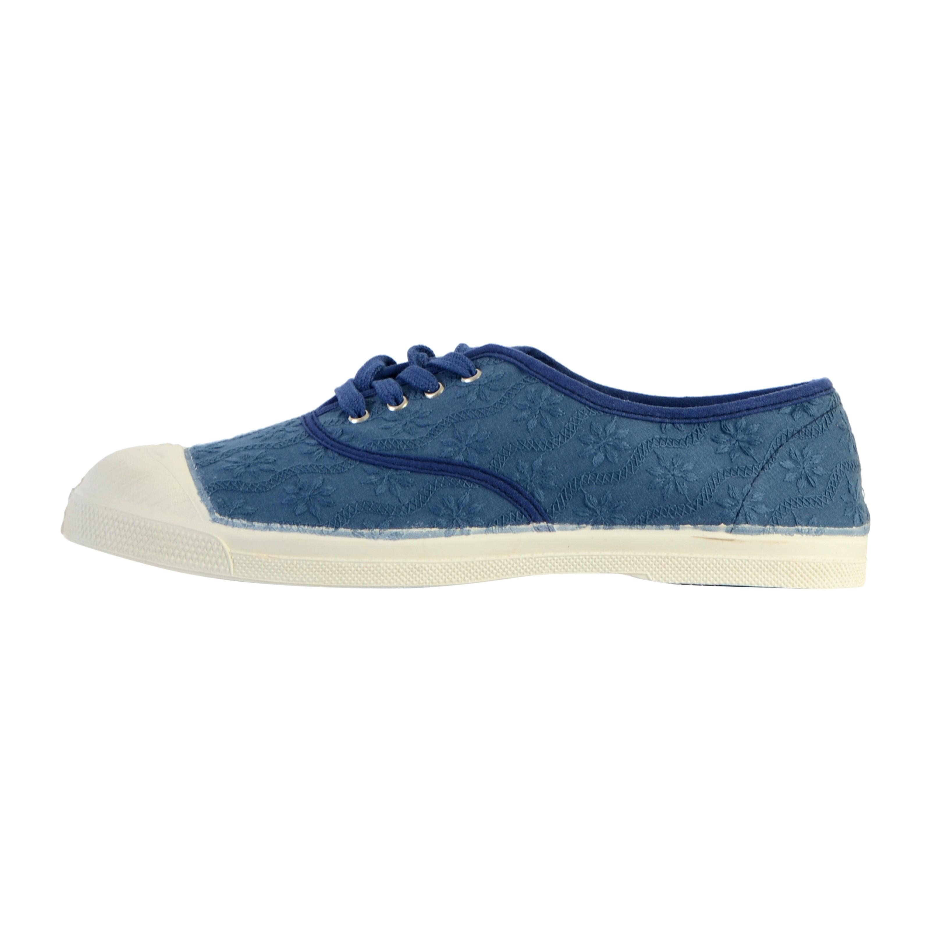 Bensimon - Tennis À Lacets Bensimon Broderie Anglaise - Femme - Baskets - Bleu - 39 - Decathlon