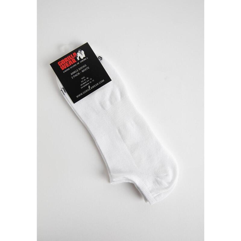 Ankle Socks 2-Pack - White - EU 39-42