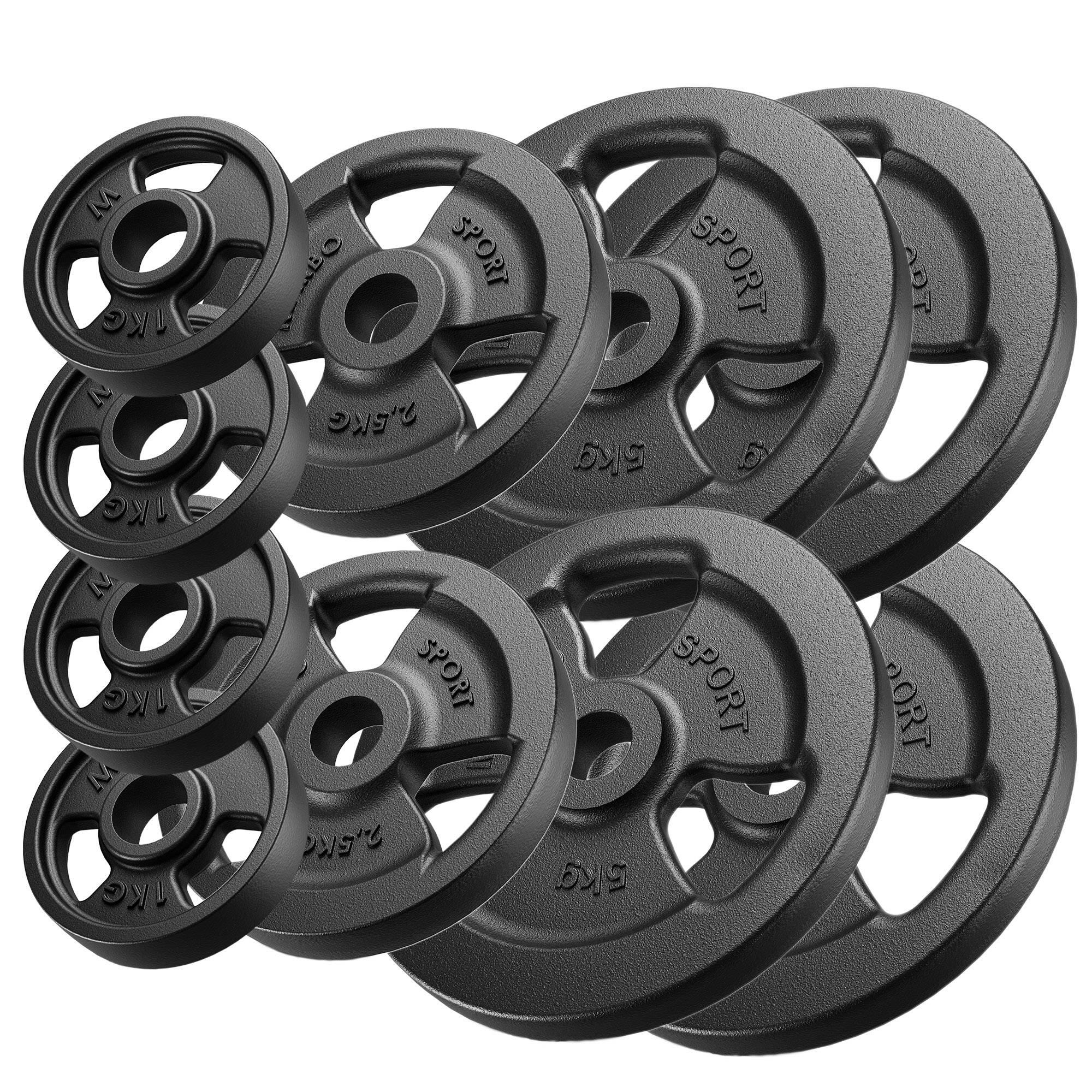 Tri-grip halterschijven van gietijzer ø31 mm Marbo Sport 29 kg 6/6