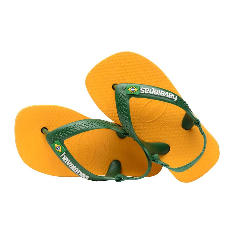 Tong Enfant à élastique Havaianas Baby Brasil Logo Enfant