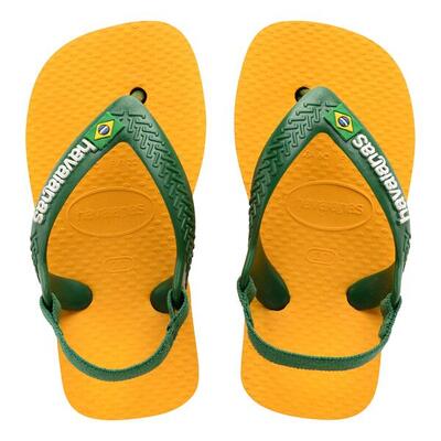 Flip-flops havaianas model baby brasil logo ii kleur wit