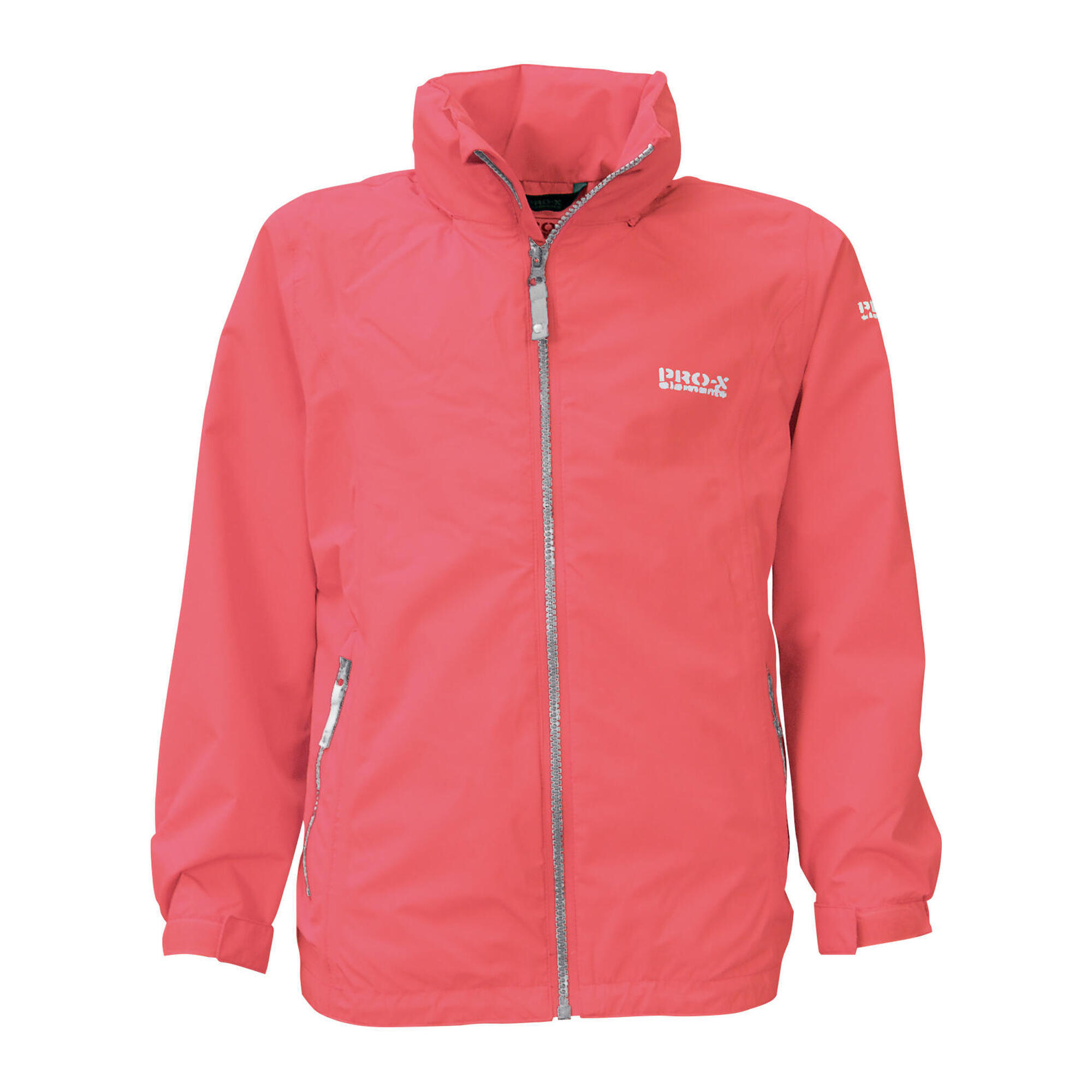 LINA Teaberry-Rosa rain jacket for girls