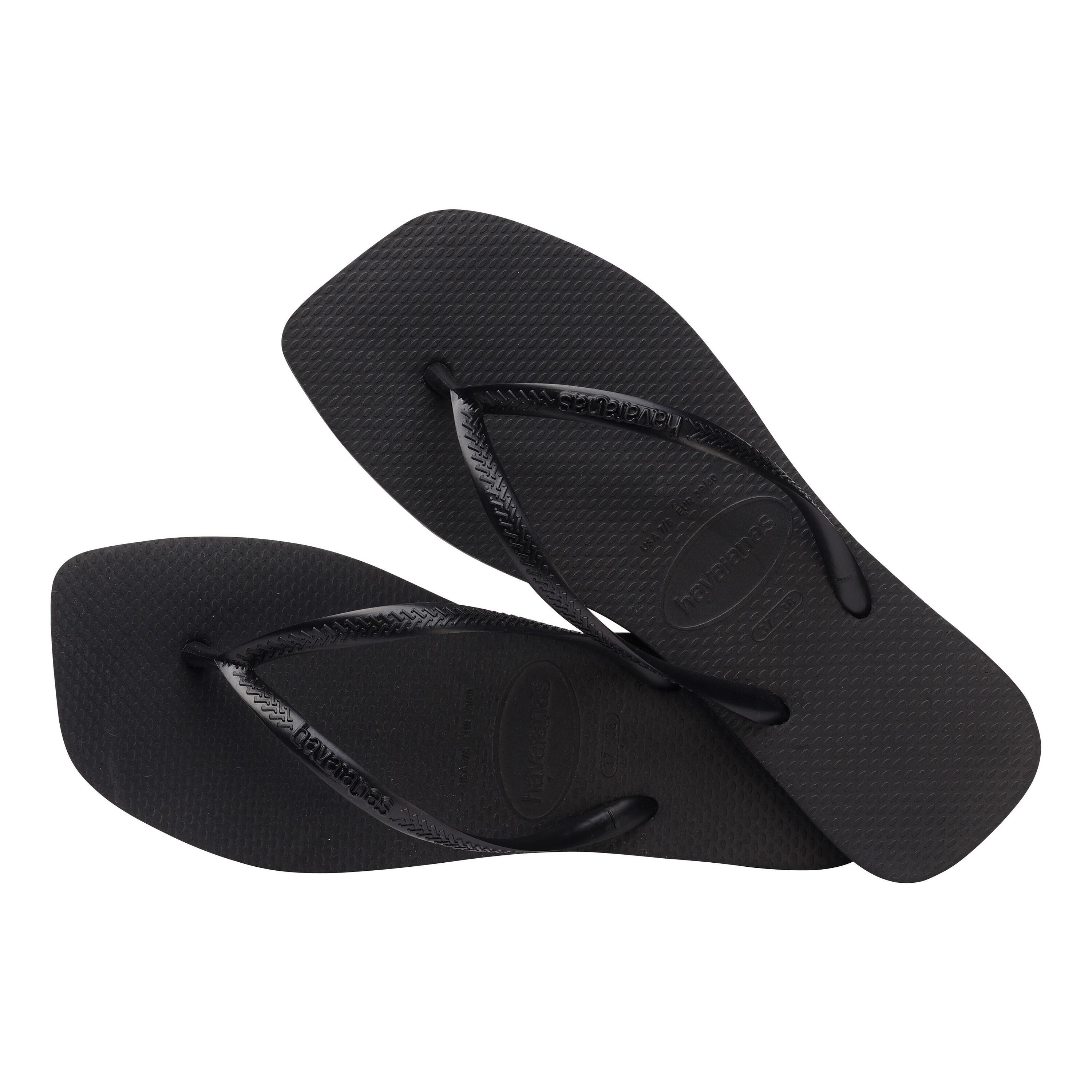 Infradito Havaianas Modello Square Colore Nero 4/5