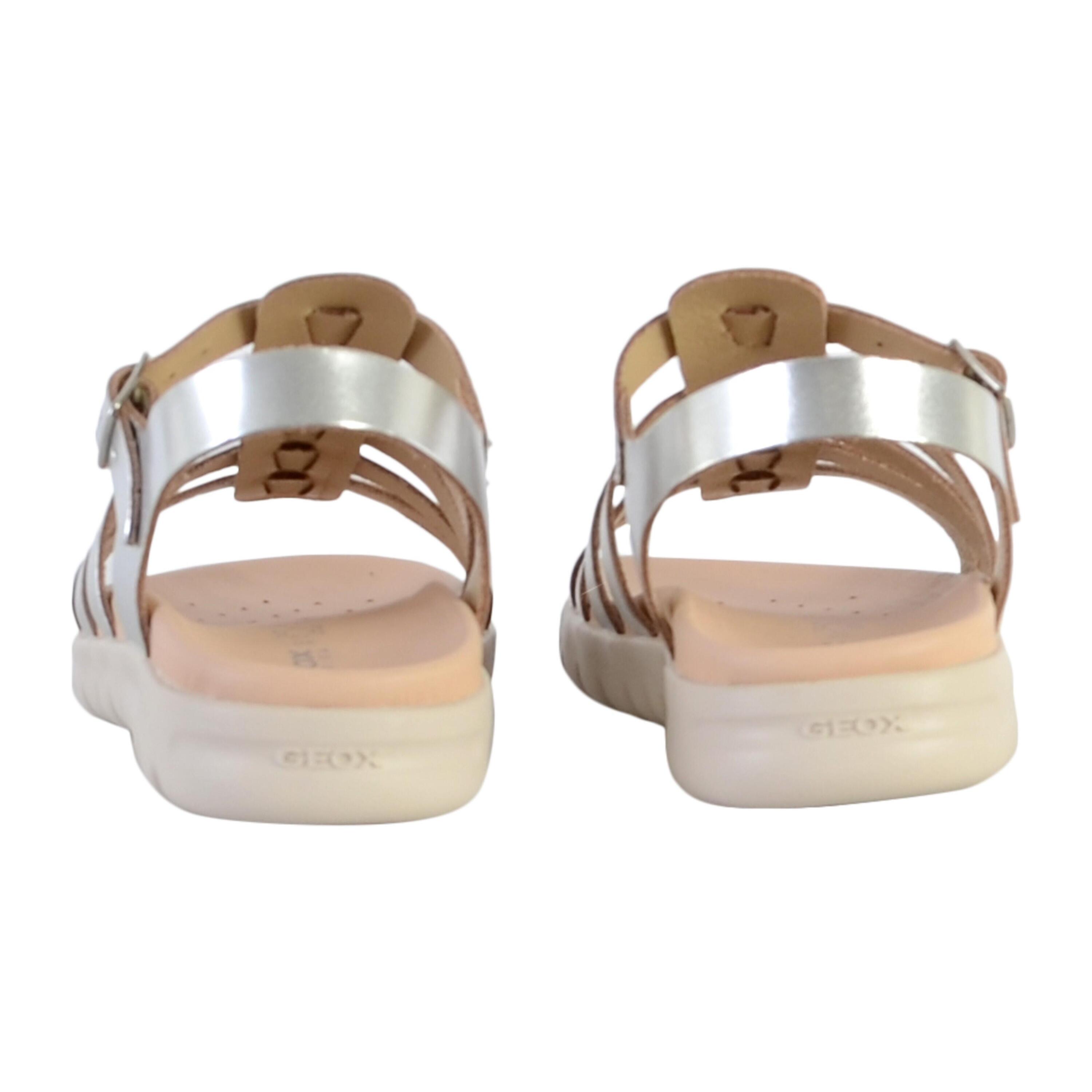 Sandalen Geox Modell J S. Soleima G.b - Metal.lea Farbe Silber 4/5