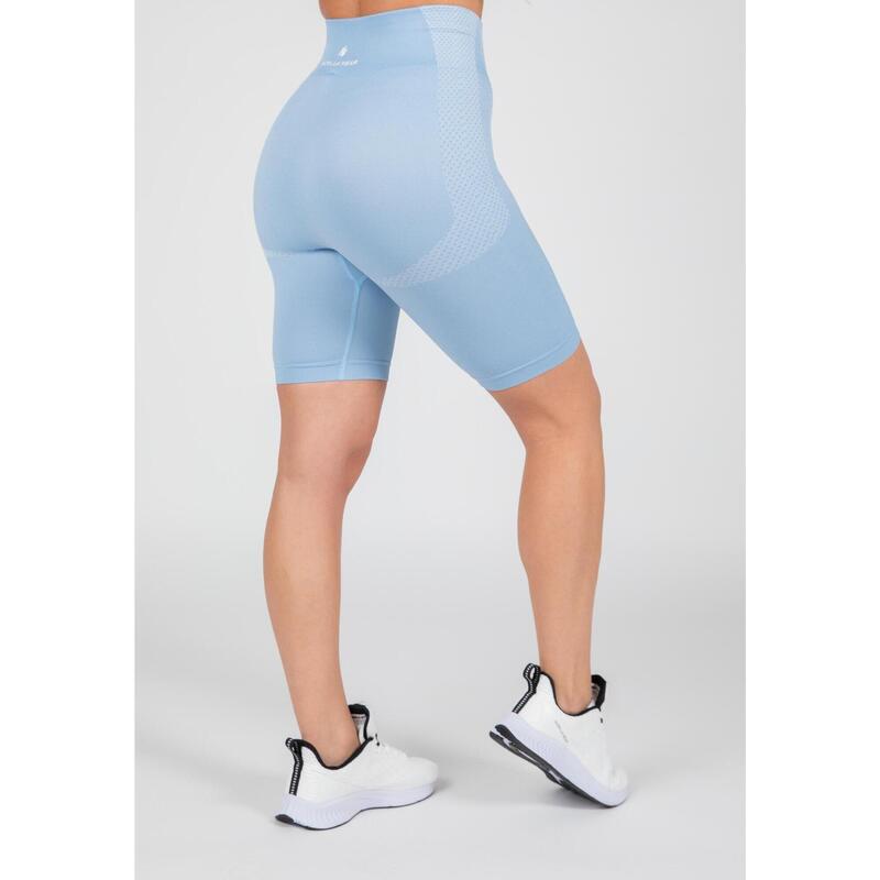 Pantaloncini da ciclismo Selah senza cuciture - Azzurro