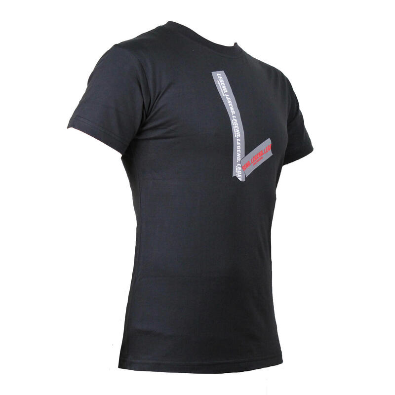 t-shirt Legend L Kids/Volwassenen Zwart 100% Bio Katoen Fitness en Hardlopen