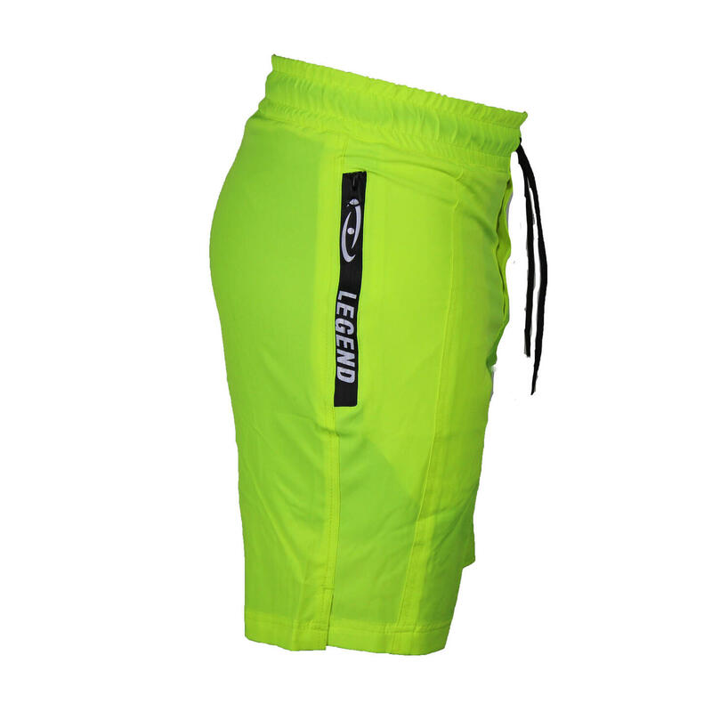 Short avec poches zippées Enfants/Adultes Polyester Vert Fluo