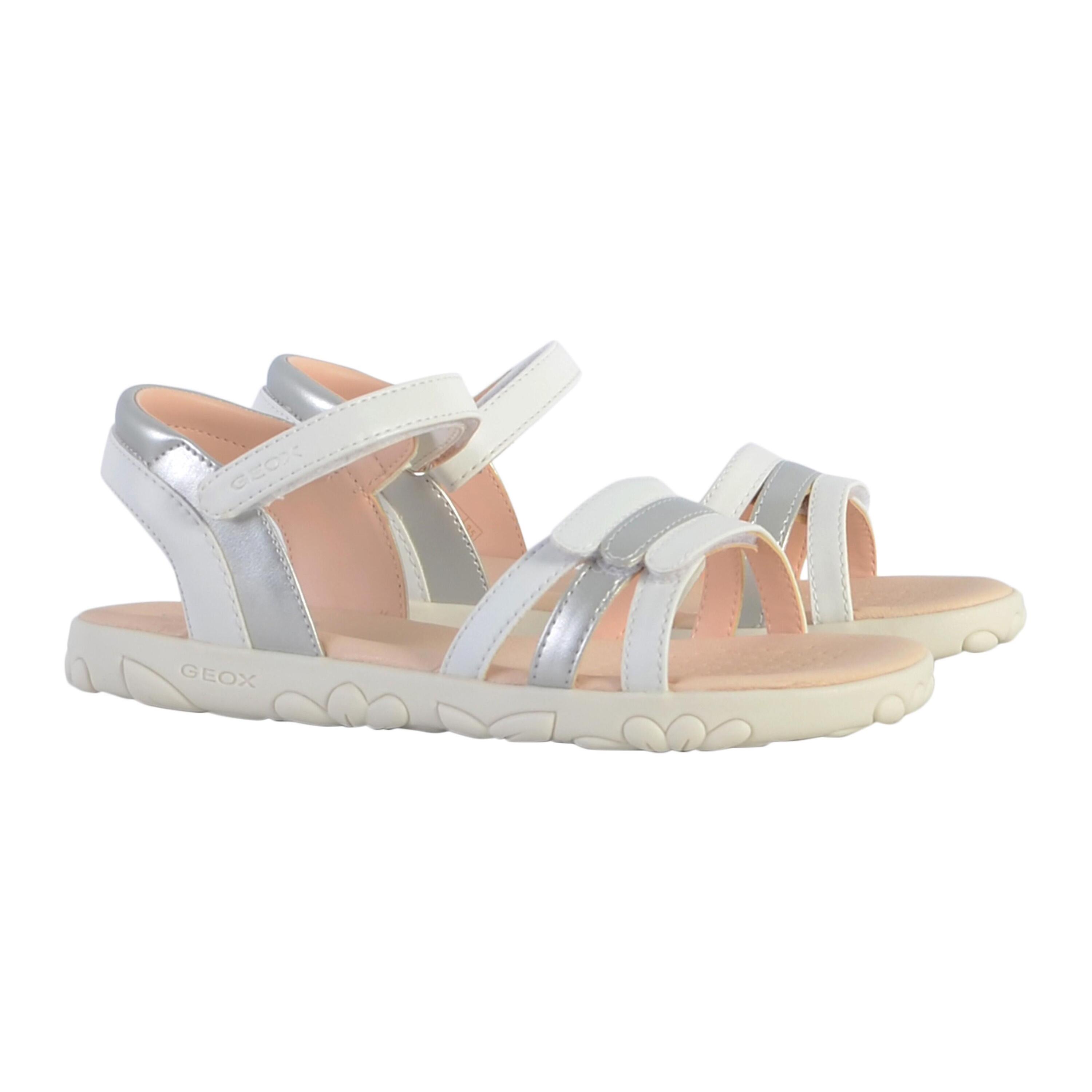 Sandalias Niña Geox J258za 054aj Blanco 3/5