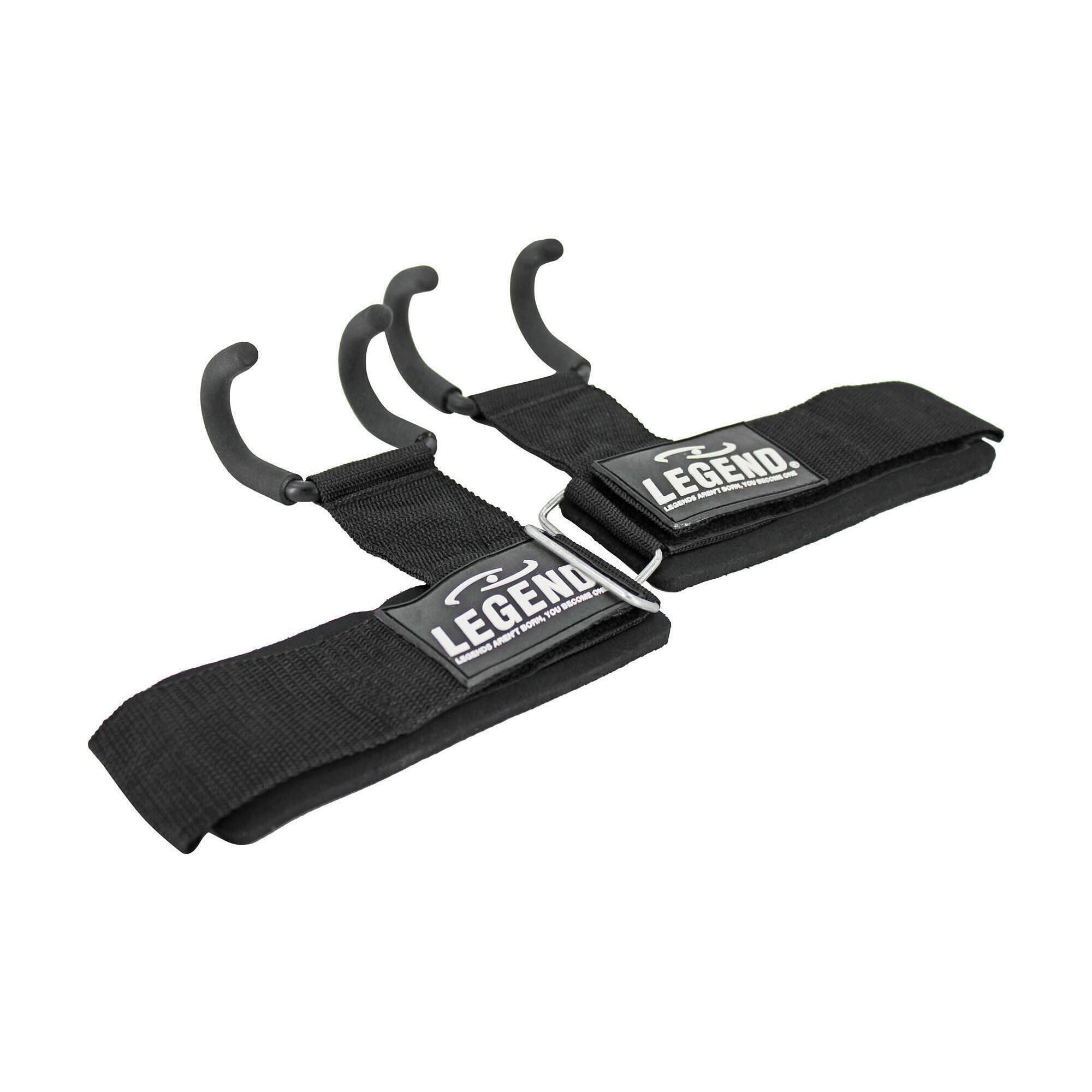 LEGEND SPORTS Fitness Haak Heren/Dames Zwart Power Haak - Goede grip - Onesize