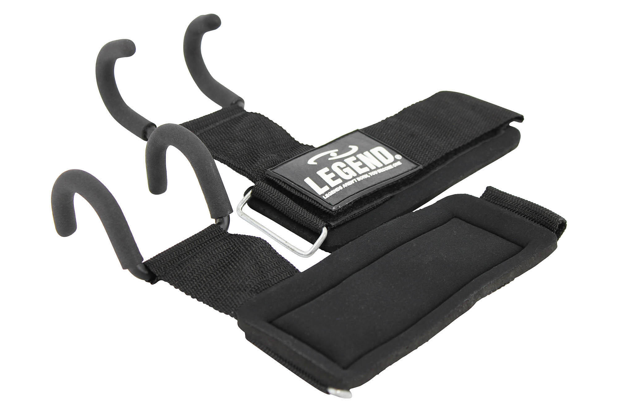 Fitness Haak Heren/Dames Zwart Power Haak - Goede grip - Onesize 3/4