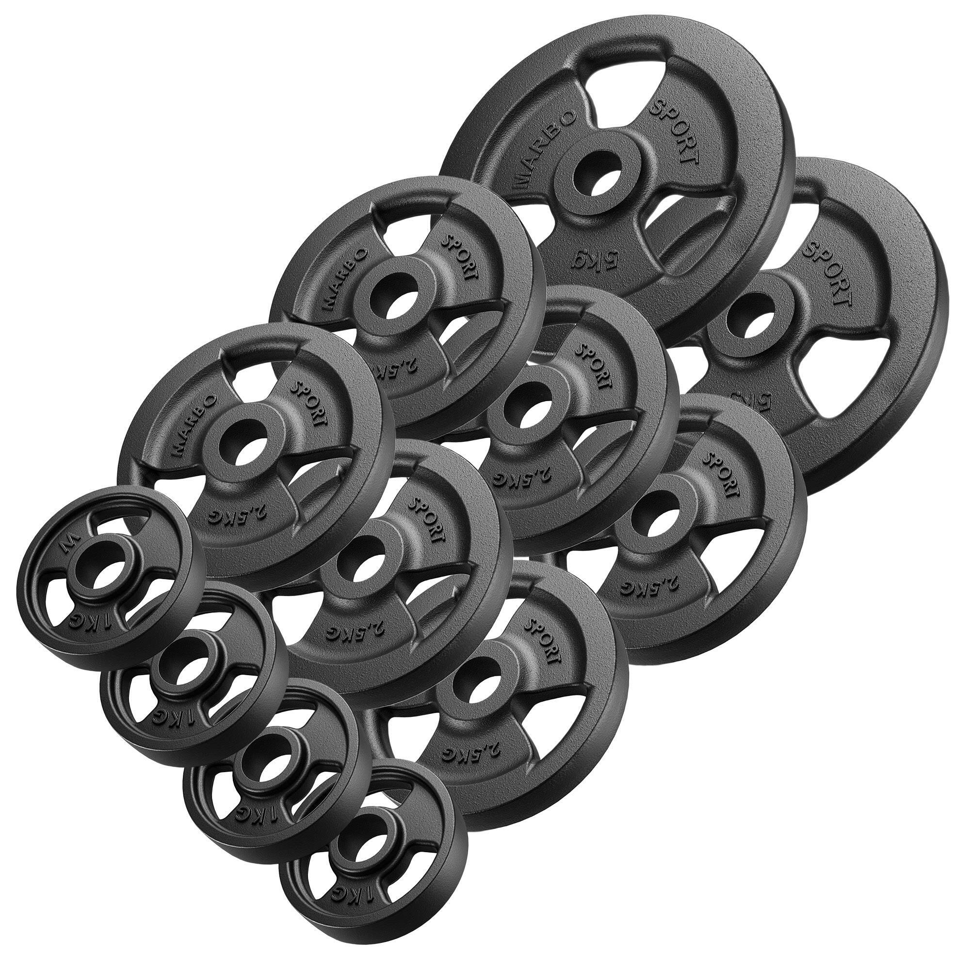 Set di pesi in ghisa Tri-Grip con foro ø31 mm Marbo Sport 29 kg 3/3