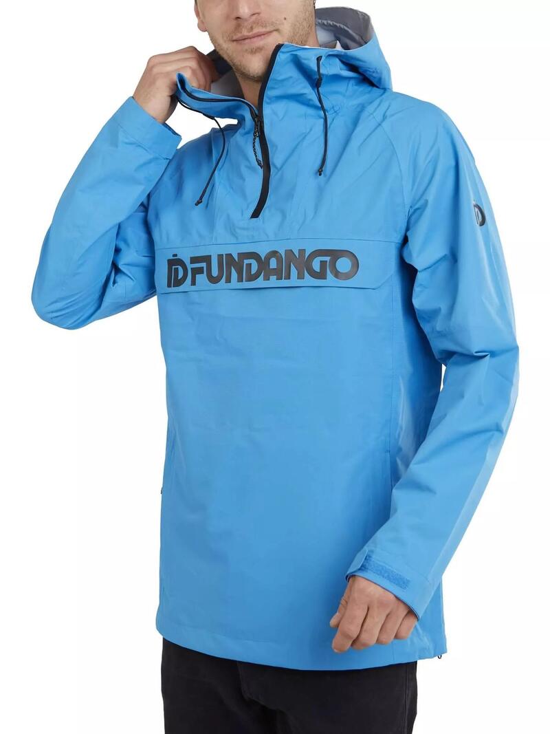 Kurtka turystyczna Salmo Logo Anorak - niebieska